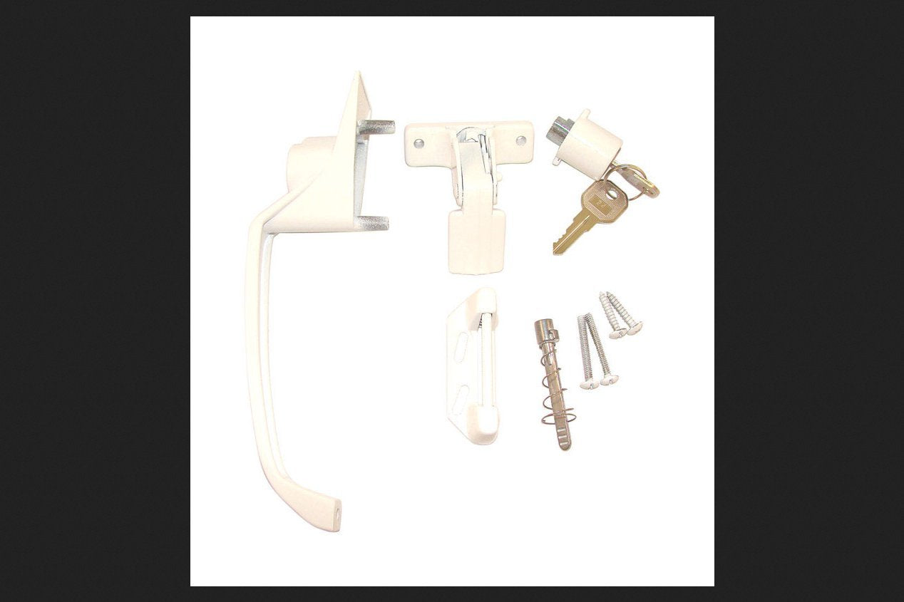 SCREEN HANDLE W/KEY WHT (Pack of 1)