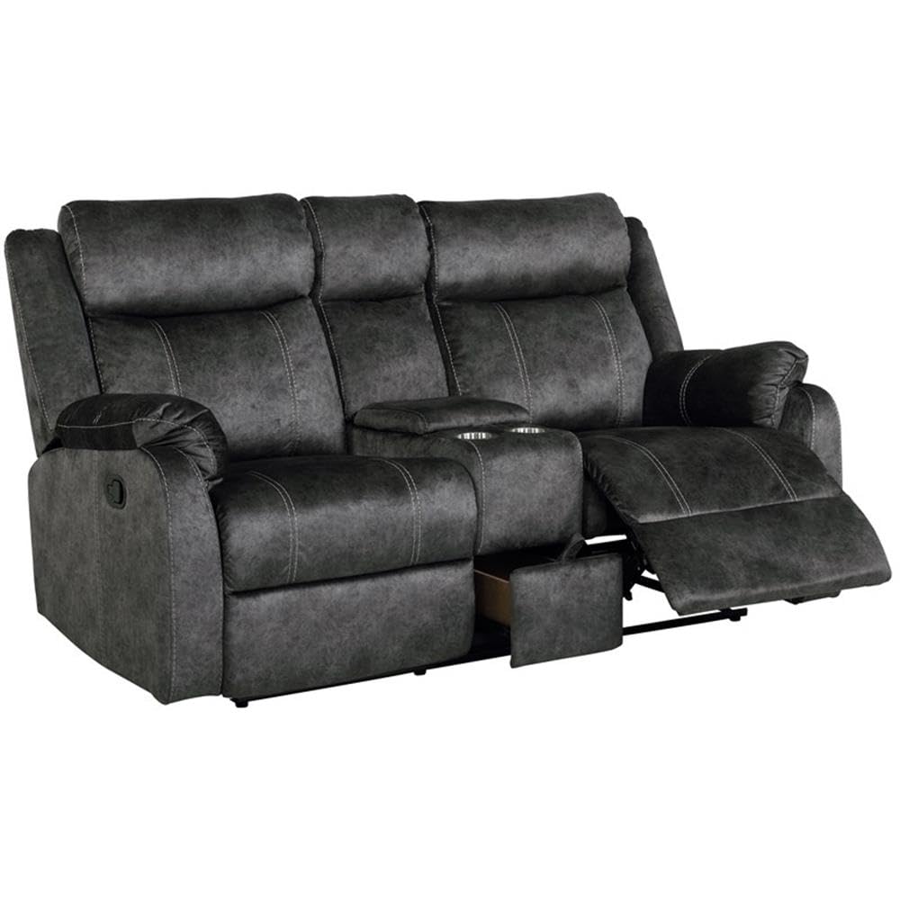 Console Reclining Loveseat W/Drawer