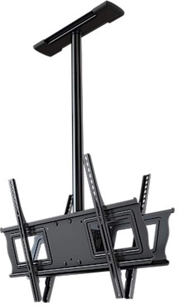 Complete ceiling installation kit with 3 fixed extension drop for 37 to 75” dual back to back screens