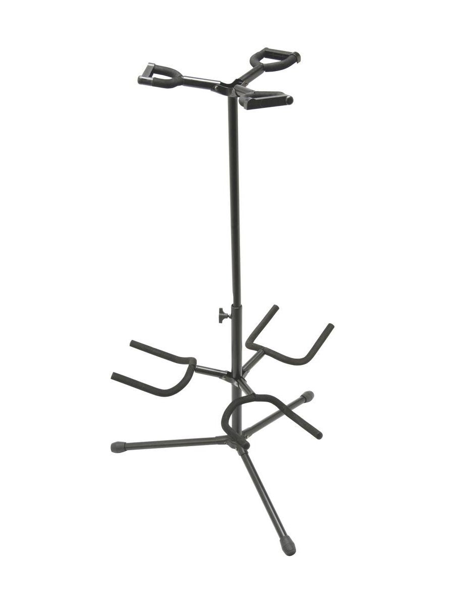 Deluxe Folding Triple Guitar Stand