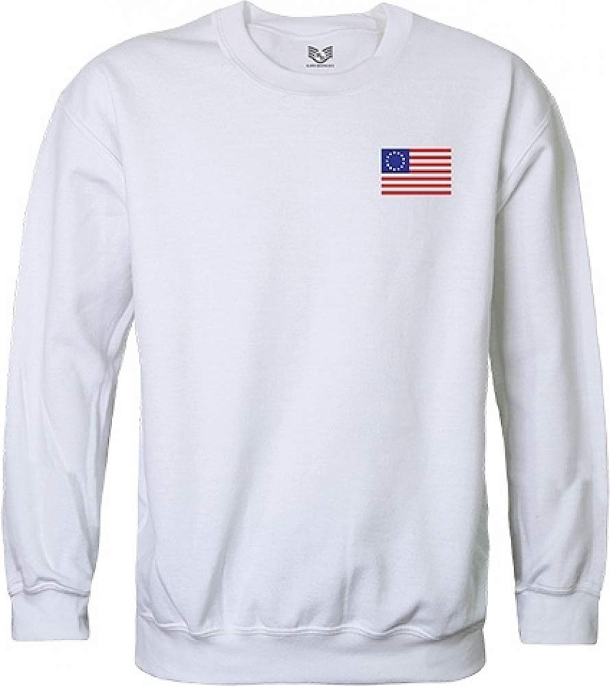 Graphic Crewneck, Betsy Ross 1, White, S