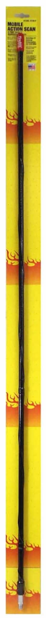 FIRESTIK - MSM4-B HIGH PERFORMANCE 4 BLACK SCANNER ANTENNA WITH 3/8X24” THREADS