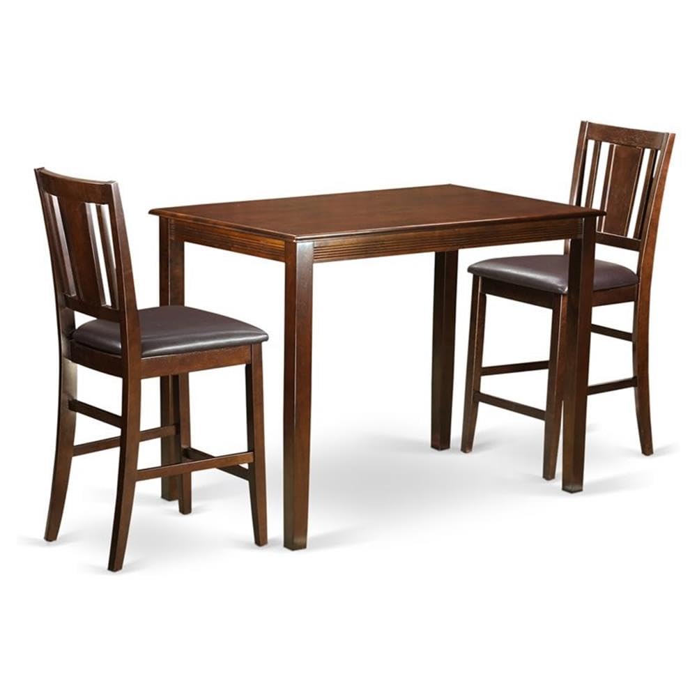 3  PC  Dining  counter  height  set  -  Table  and  2  bar  stools.