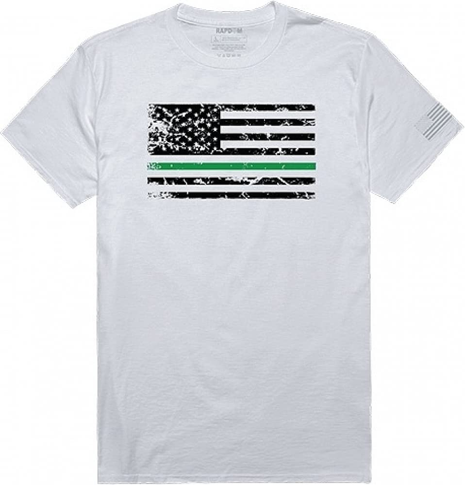 Tactical Graphic Tee, TGL Flag, White, S