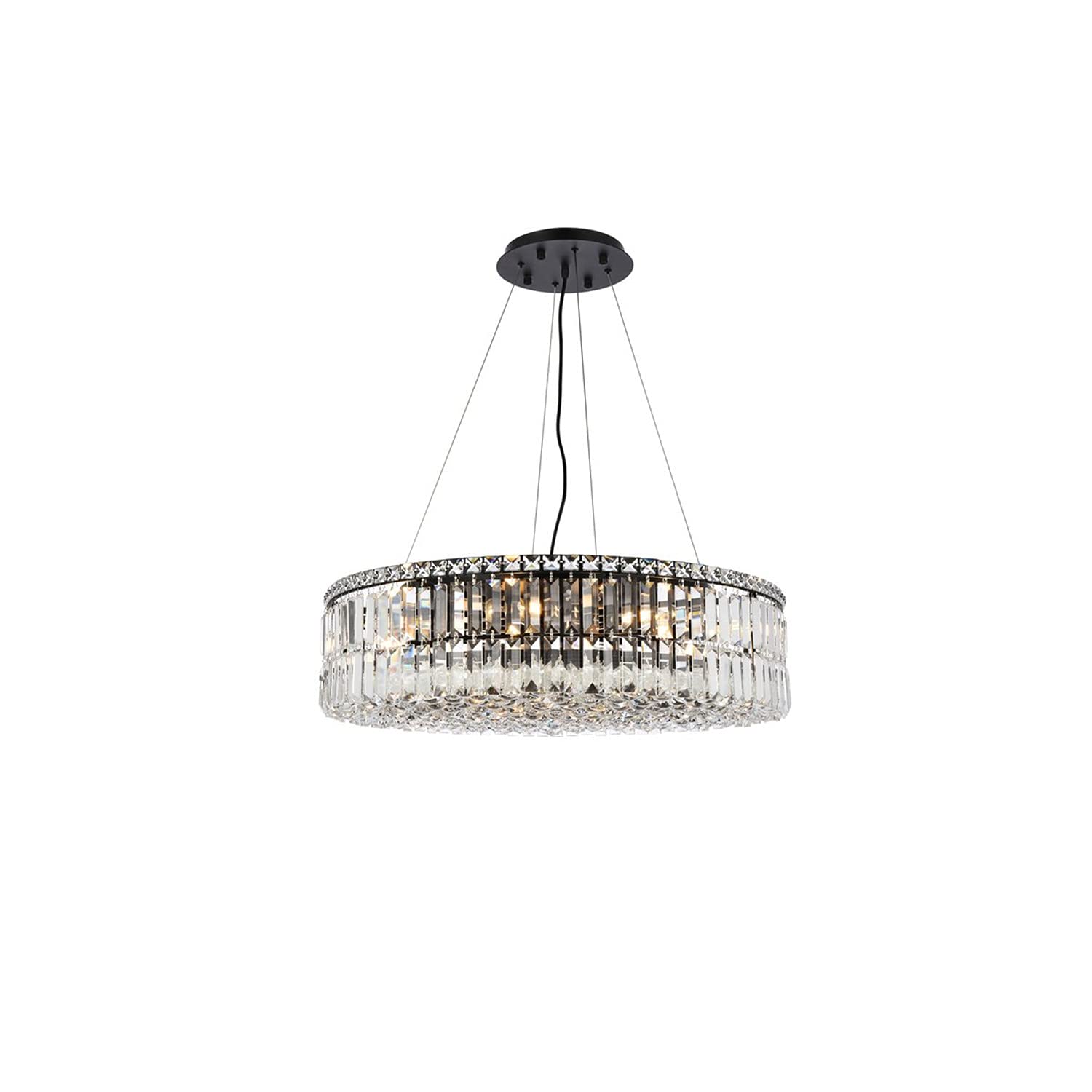 Maxime 28 inch black chandelier