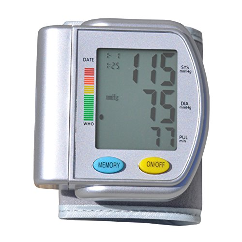 Blue Jay Wrist Blood Pressure Unit - Portable Sphygmomanometer    For Clinically Accurate Reading - Digital Blood Pressure Measu