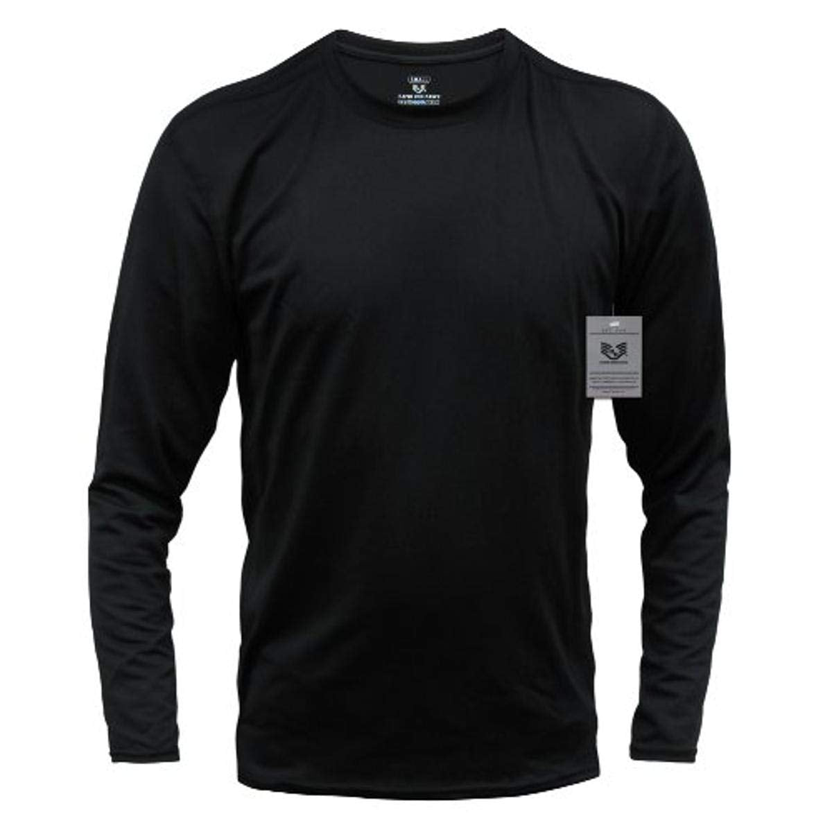 Performance Longsleeve Crew, Black, 2X