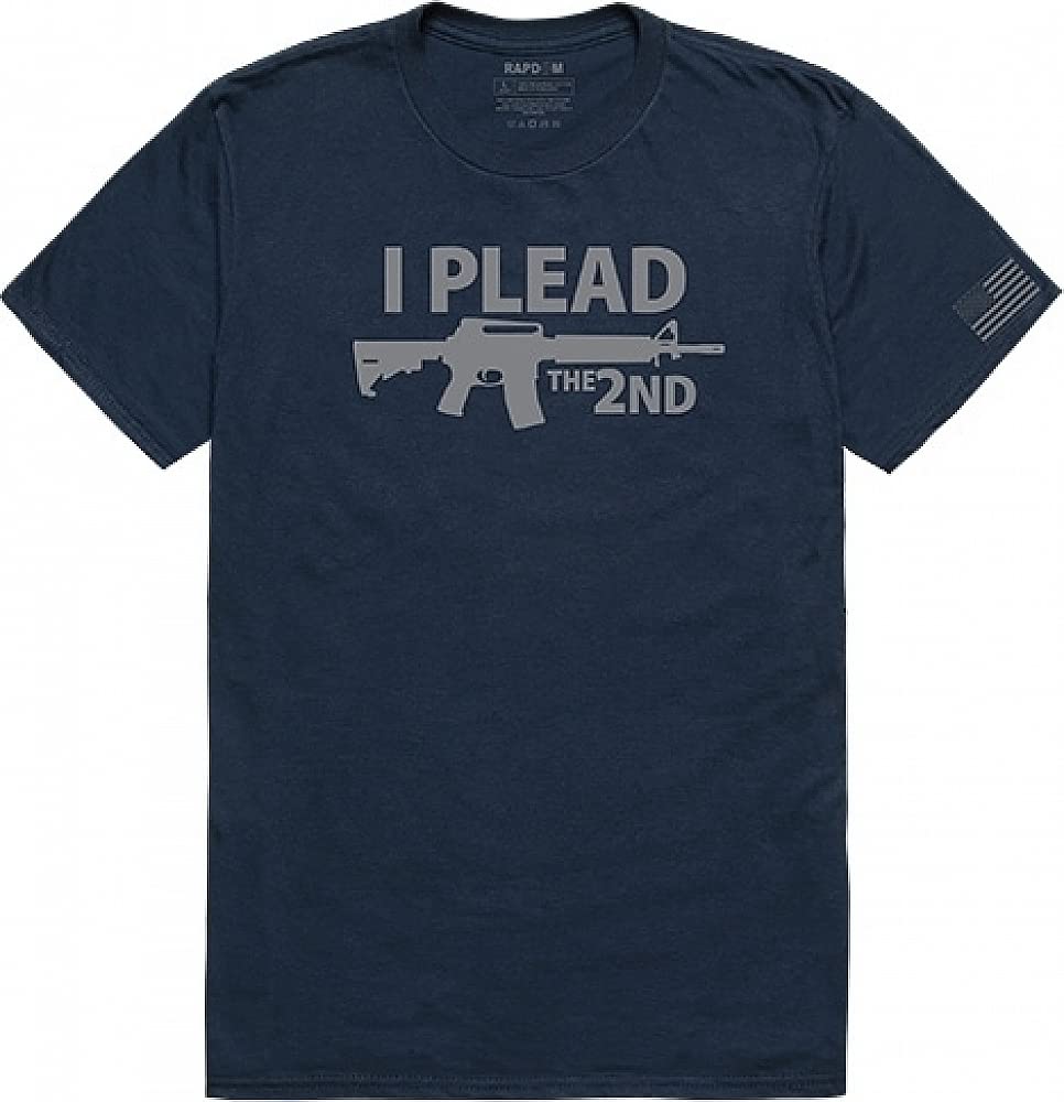 Tac. Graphic T, I Plead the 2nd, Navy, 2X