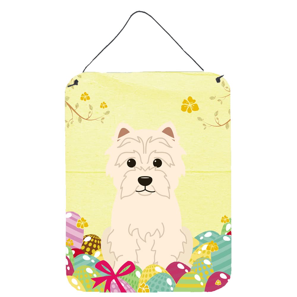 Easter Eggs Design with Dog Wall or Door Hanging Prints