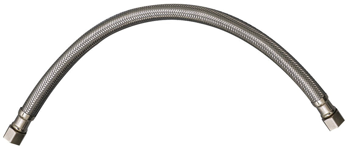 Plumb Pak Pp23809Lf Ez Faucet Supply Tube, 3/8 In, Compression, 12 In L, Stainless Steel, No Size
