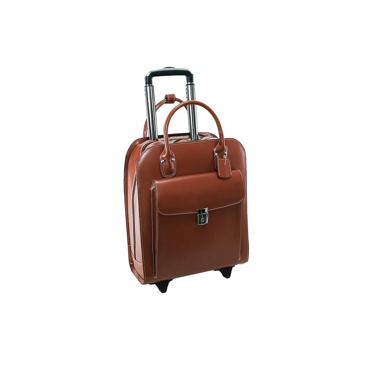 Mckleinusa L Series Uptown Ladies' Leather Rolling Briefcase, Brown (97694)