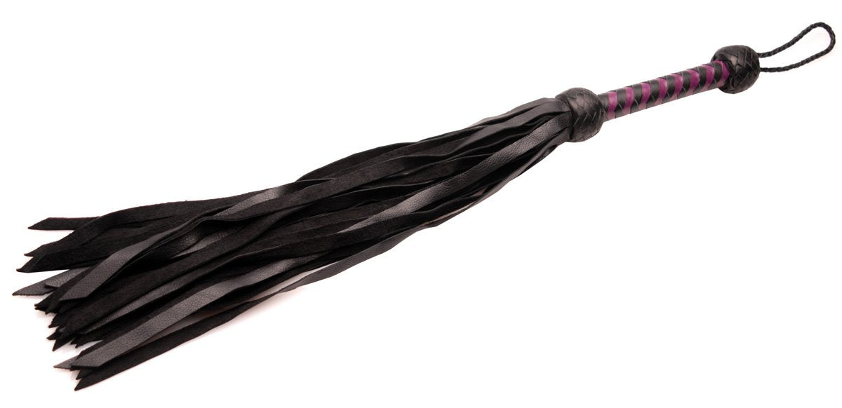 Strict Leather Premium Deerskin Flogger- Purple