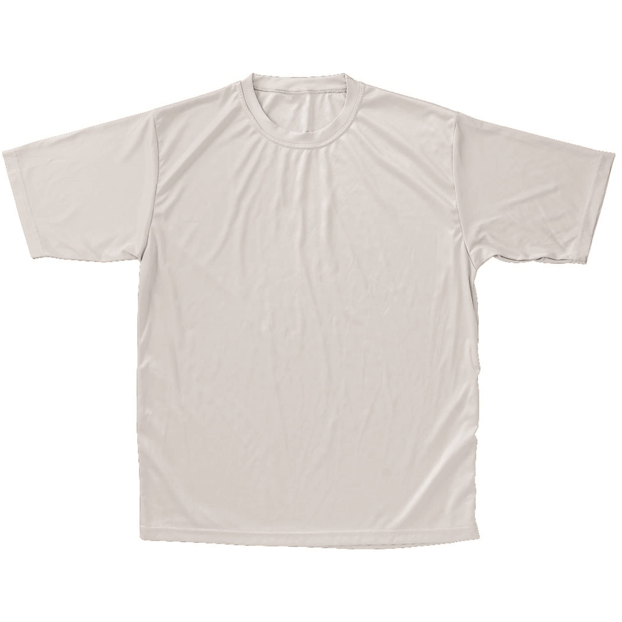 T-SHIRT, MOISTURE MANAGEMENT- ADULT-WHITE-XL