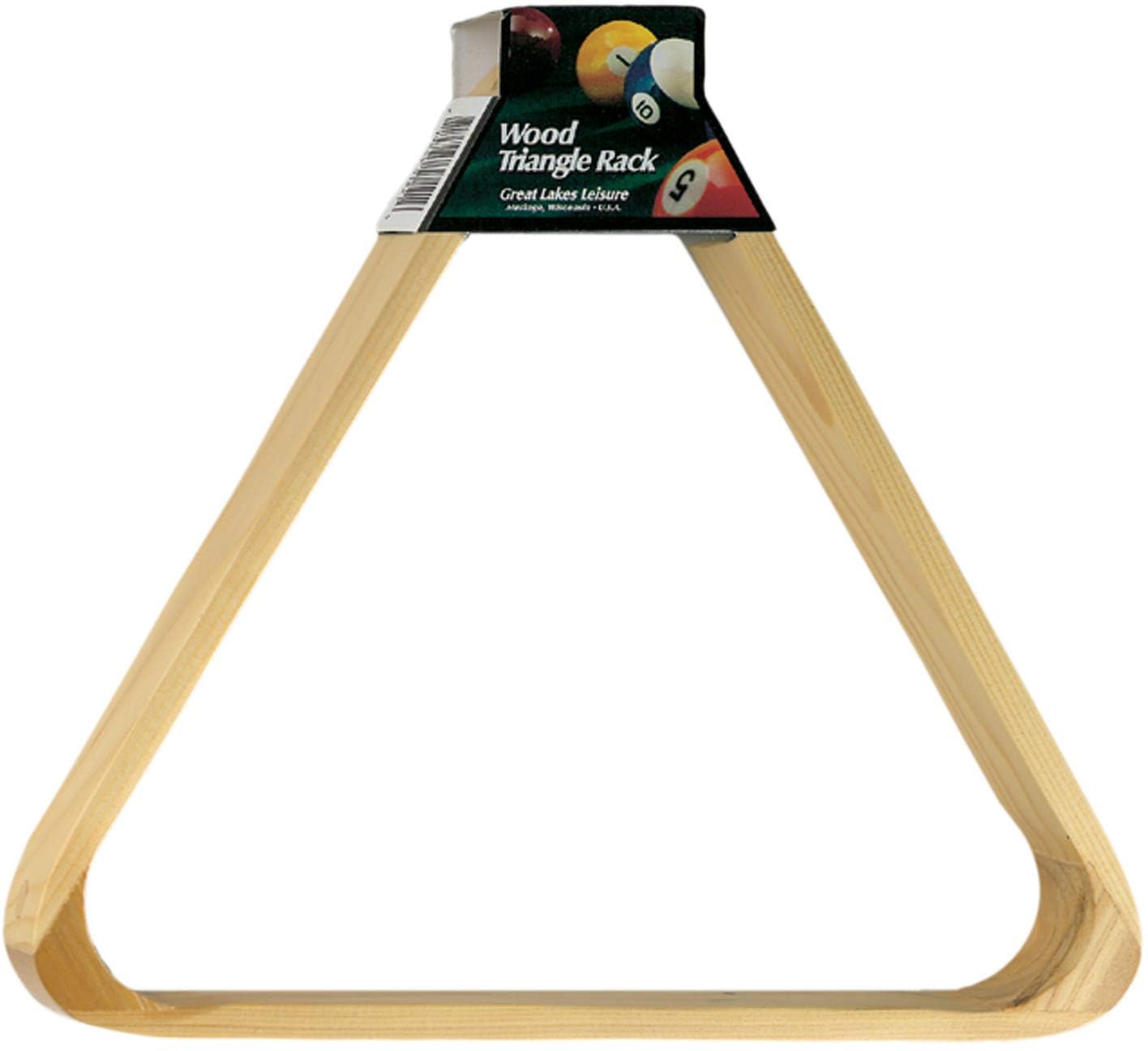 Viper Billiard/Pool Table Accessory: 8-Ball Rack, Hardwood Triangle, Holds Standard 2-1/4 Sized Balls