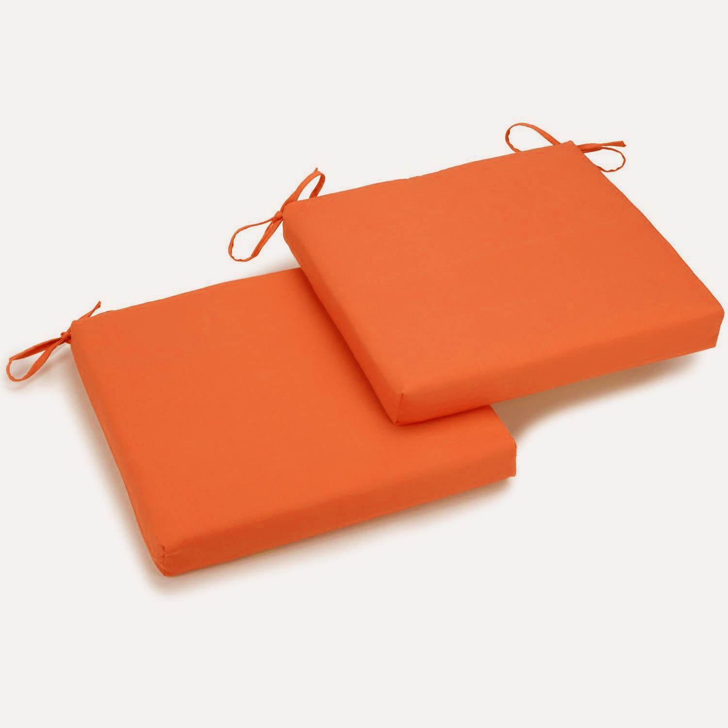 20-inch by 19-inch Solid Twill Chair Cushions (Set of 2) 93454-2CH-TW-TD