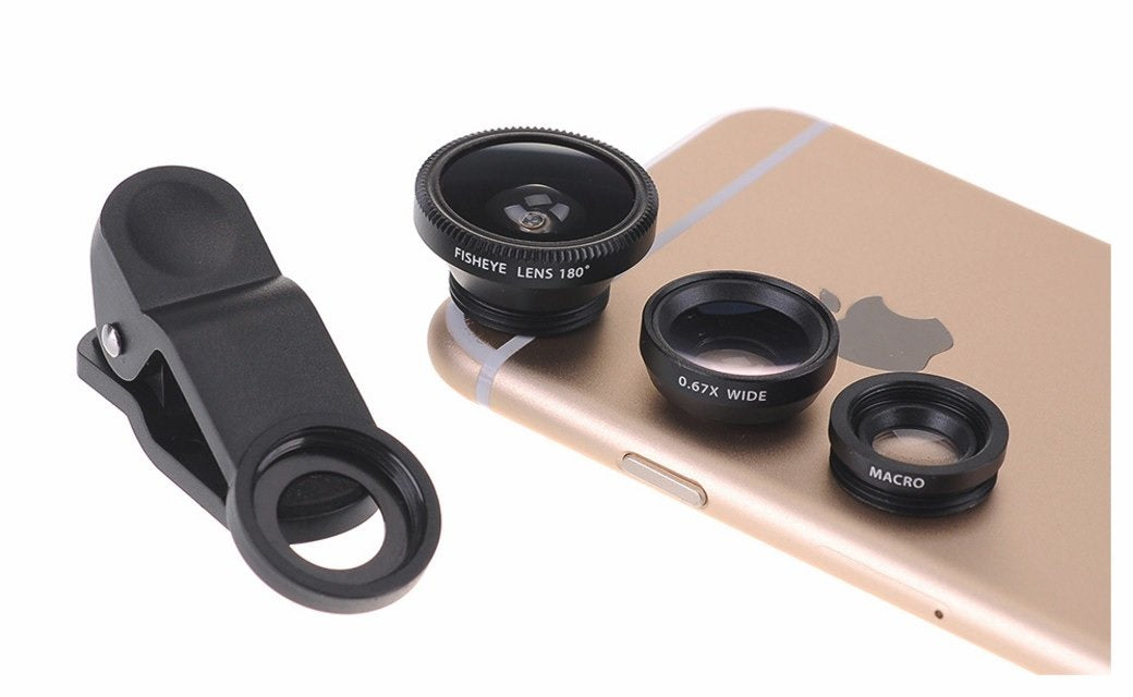 SUPER WIDE Clip and Snap Lens for iPhone and any Smartphone