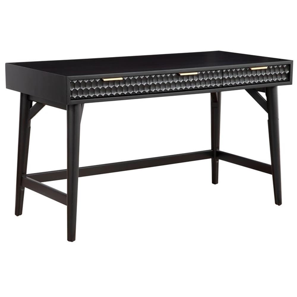 Black Pearl Large Desk, Black