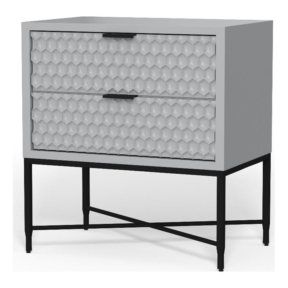 Milo Nightstand (Light Slate Grey)