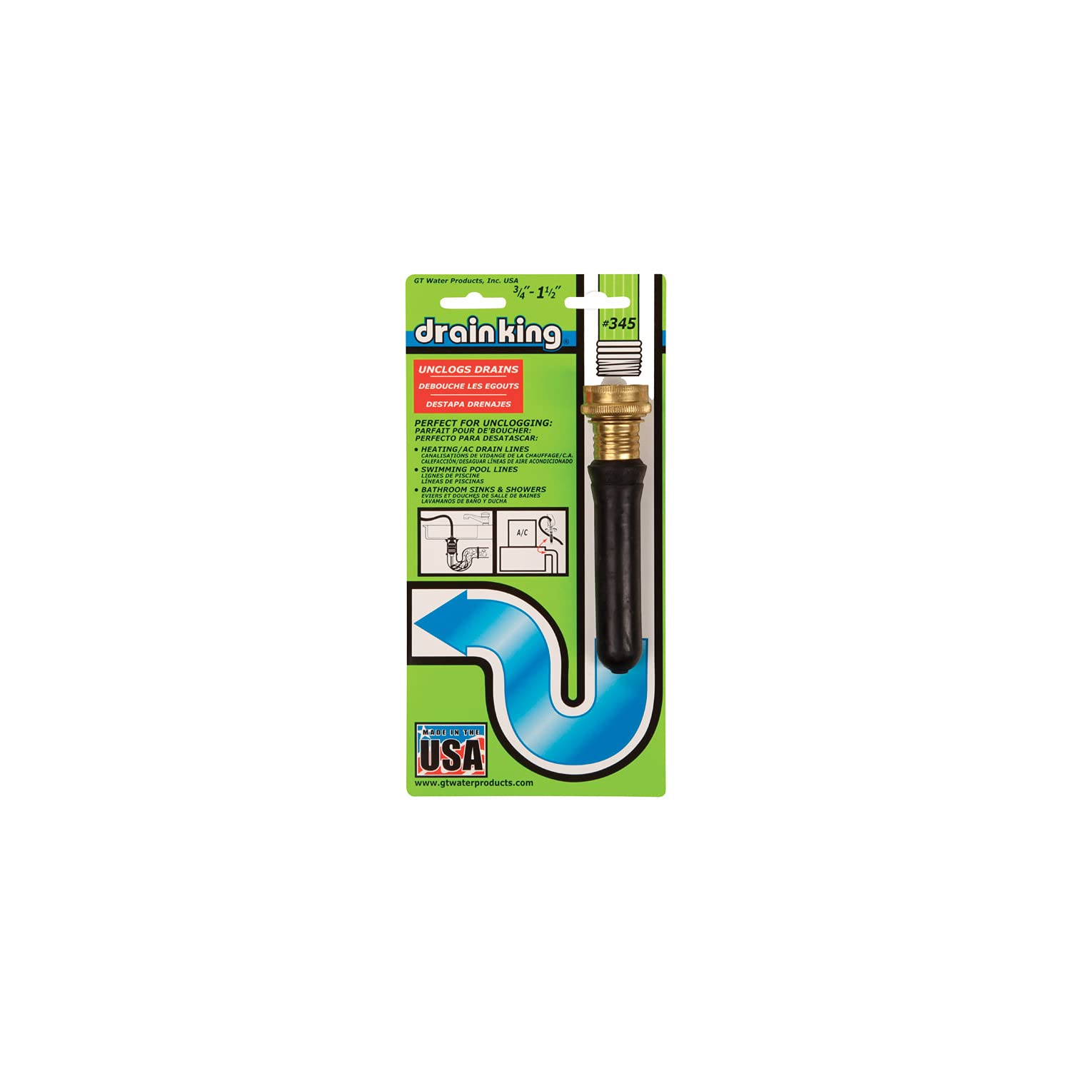 Drain Unclogger 3/4 -1.5