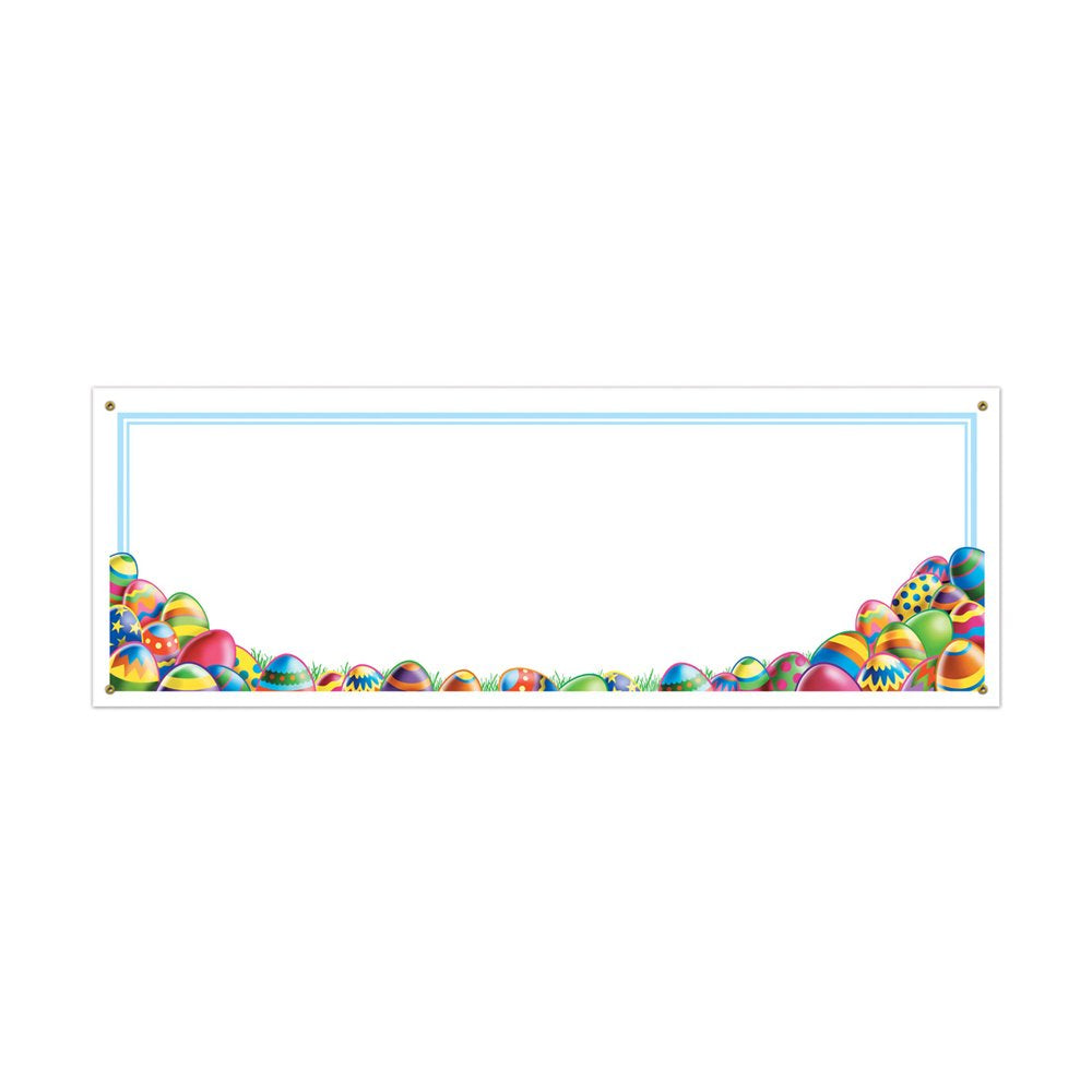 Easter Egg Hunt Sign Banner (Pack of 12)