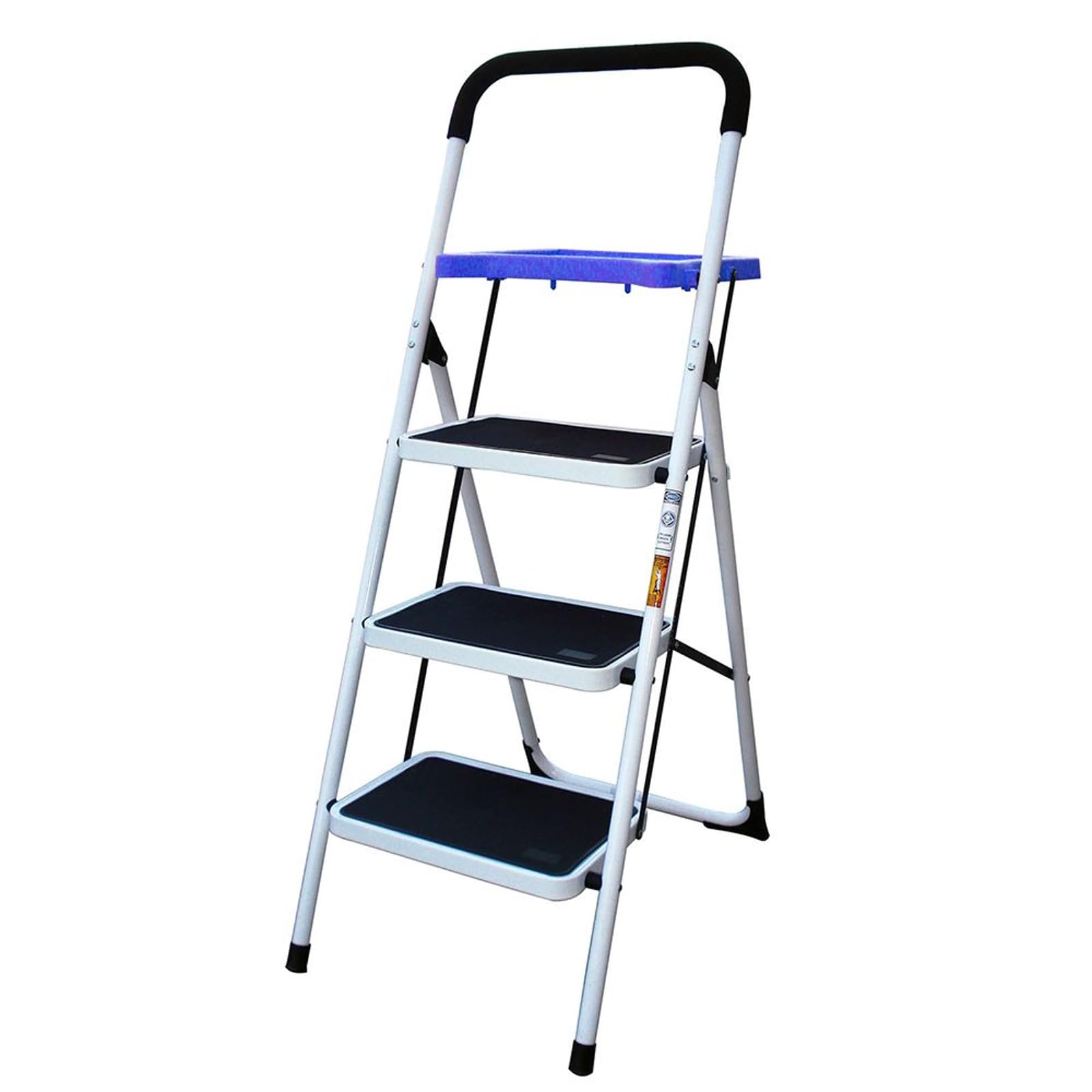 AmeriHome STL3TBX Three Step Utility Stool With Utility Tray