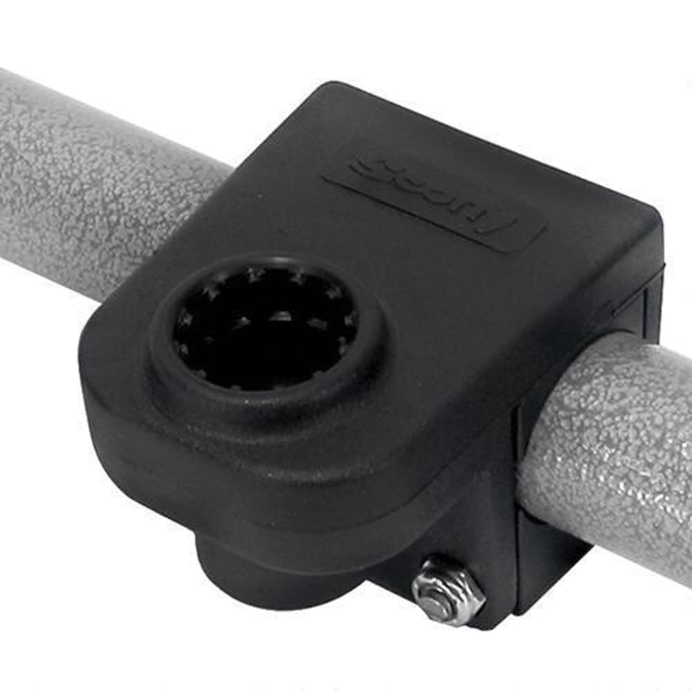 SCOTTY RAIL MOUNTING ADAPTER BLACK 1-1/4 SQUARE OR ROUND