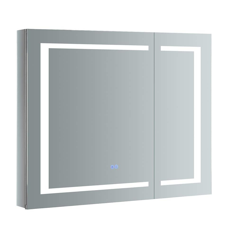Fresca Spazio 36 Wide X 30 Tall Bathroom Medicine Cabinet W/Led Lighting & Defogger