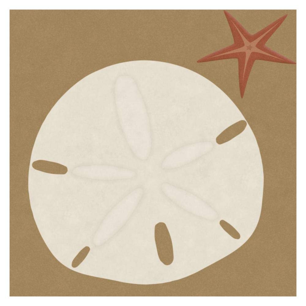 Summer Fun: Sand Dollar-Paper Art-32x32”