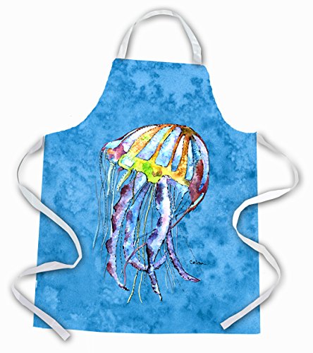 Carolines Treasures 8682Apron Jellyfish Apron, Large, Multicolor