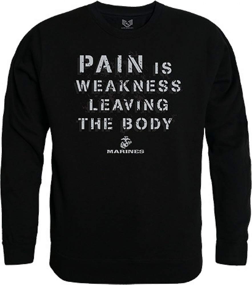 Graphic Crewneck, Pain, Black, S