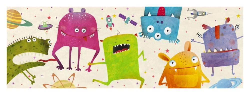 Alien Friends-Paper Art-38x14”