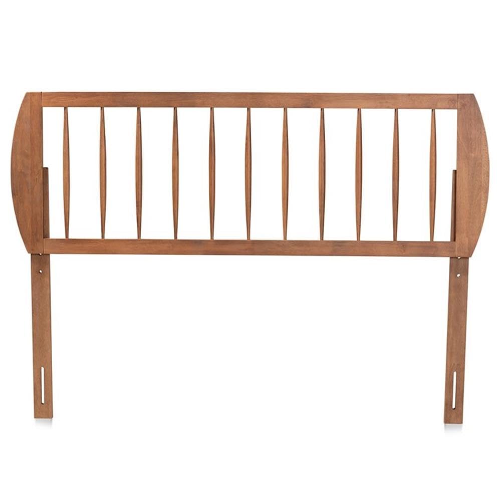 Baxton Studio Norman Modern And Contemporary Transitional Ash Walnut Finished Wood King Size Headboard