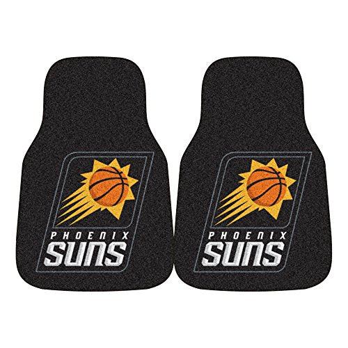 Fanmats 9381 Nba Phoenix Suns Front Row Nylon Carpet Car Mat - 2 Piece