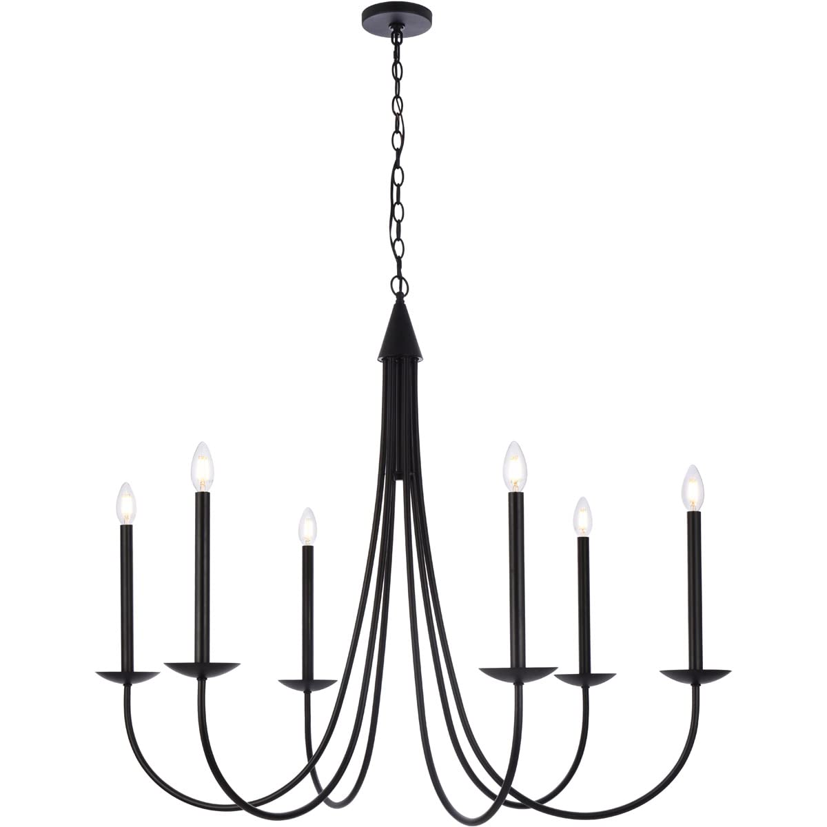 Cohen 42 inch pendant in black
