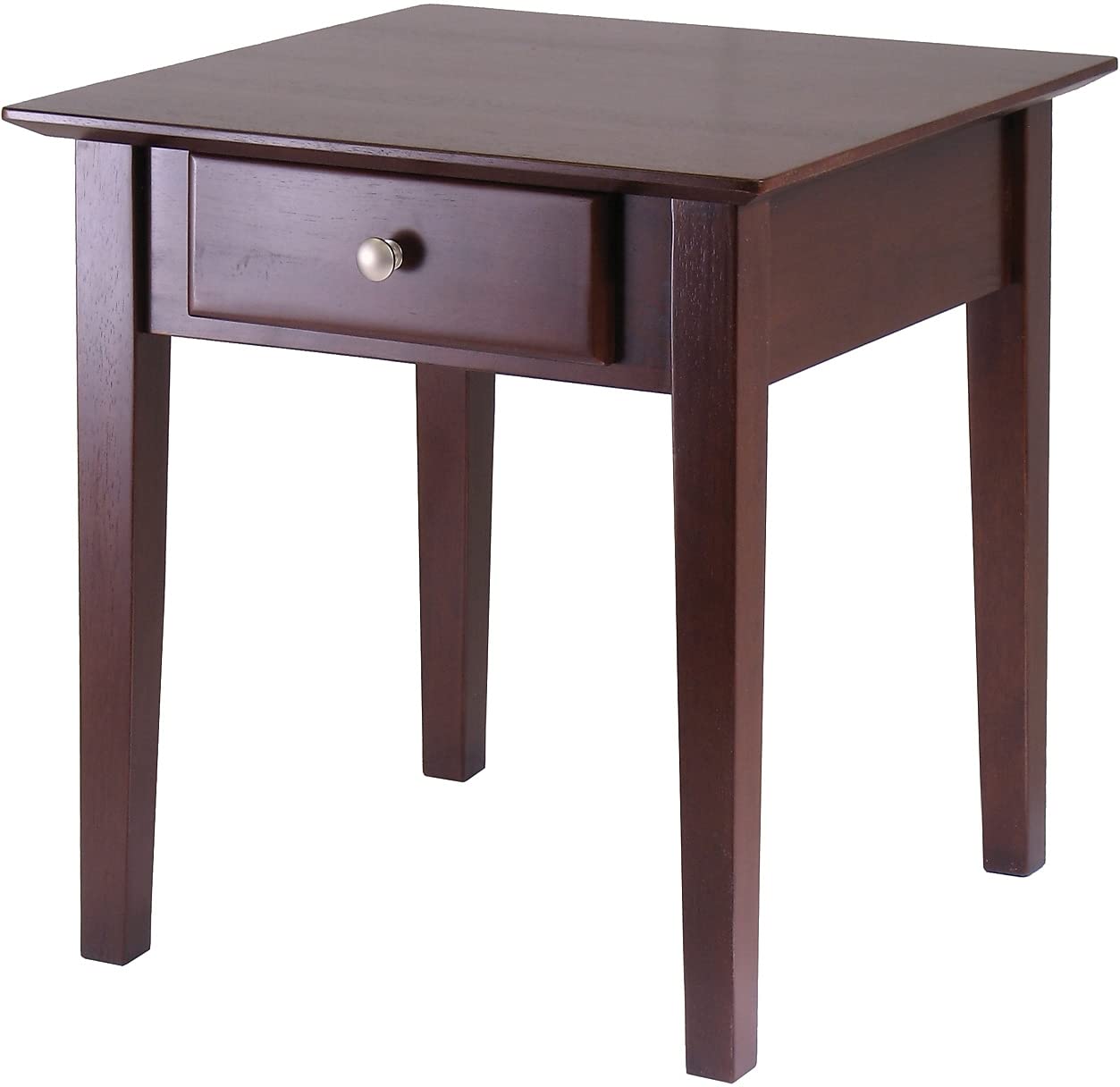 Casafoyer Rochester 20 x 20 x 20-Inch Wood Shaker End Table, Brown (94821)