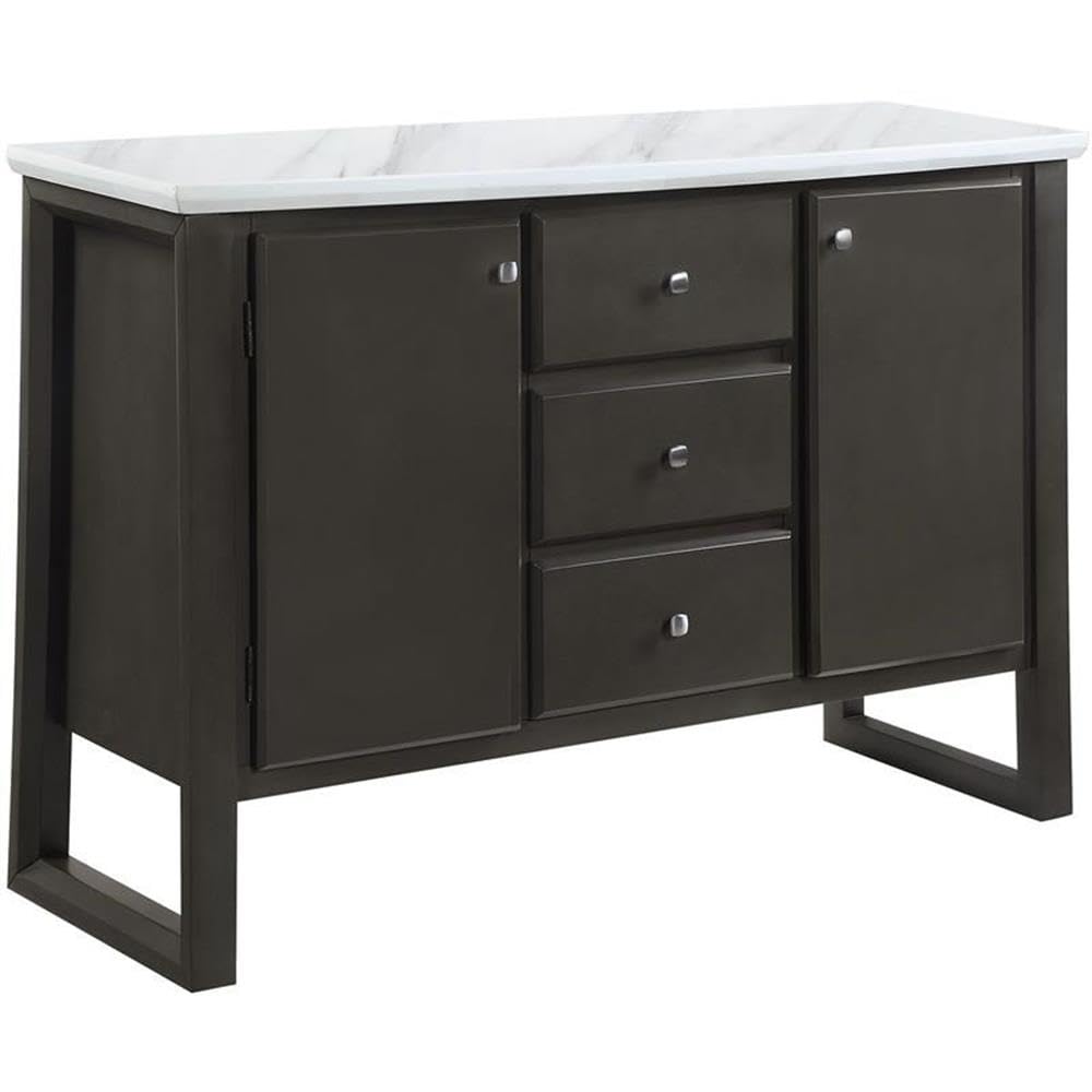 AC00425 Server, Gray Oak Finish - Madan ( 1Pc/1Ctn )
