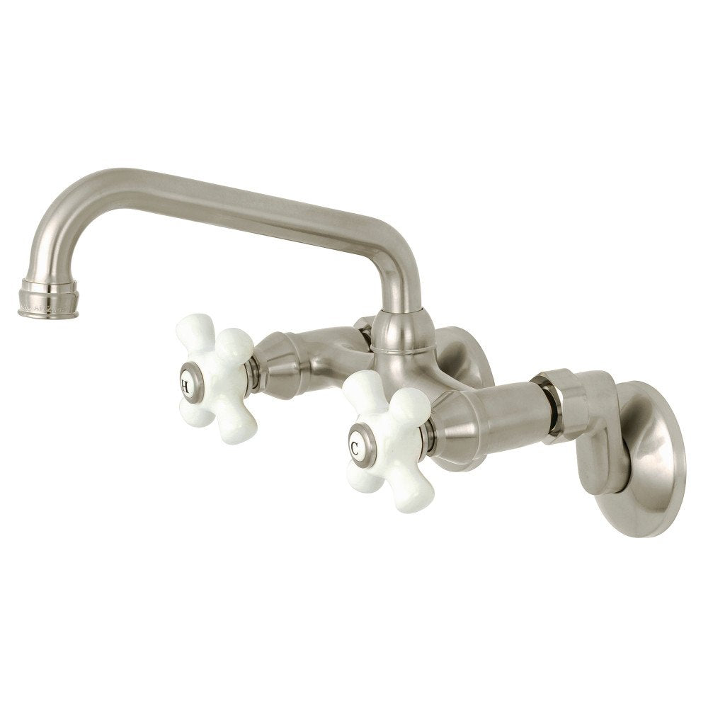 Kingston Brass Ks613Sn Kingston Kitchen Faucet, Brushed Nickel 6.94 X 4.88 X 2.75