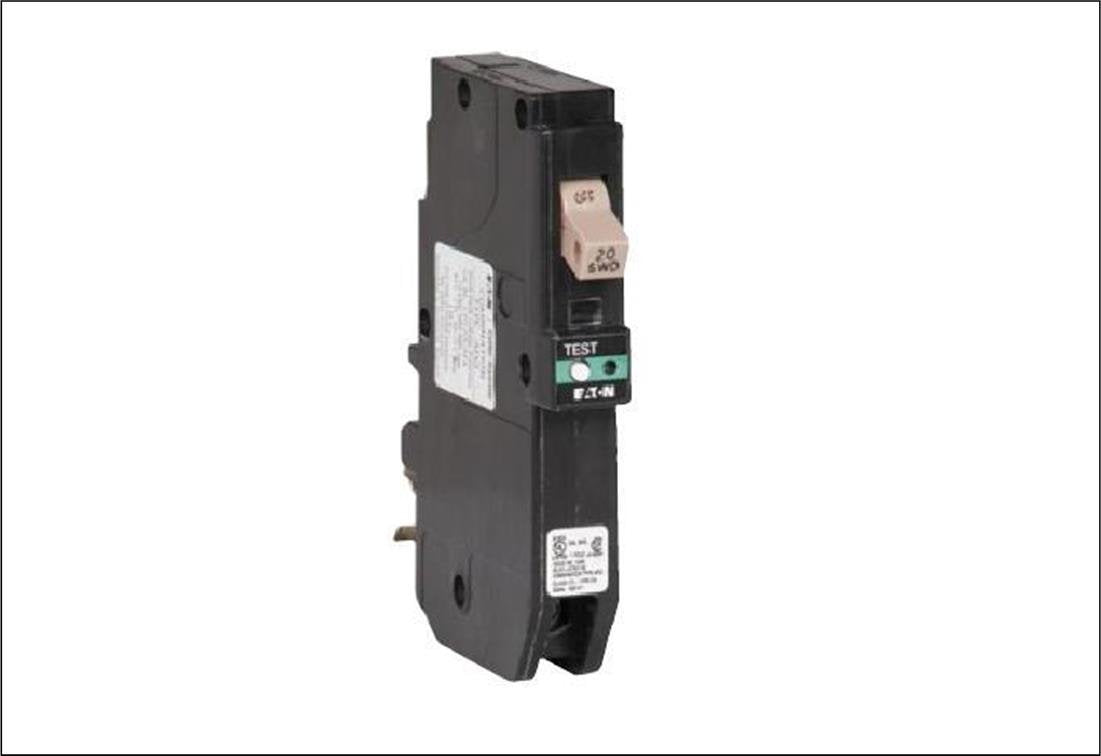 Eaton Chfcaf120Pn Plug-In Mount Type Ch Combination Arc Fault Circuit Breaker 1-Pole 20 Amp 120 Volt Ac Fire-Guard