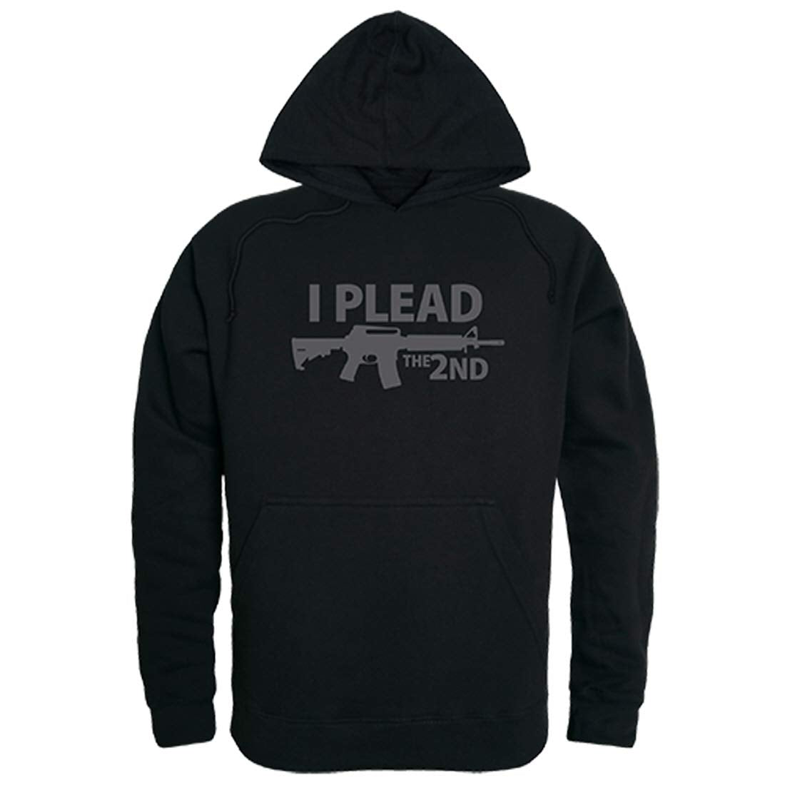 Graphic Pullover,I Plead the 2nd, Black, L