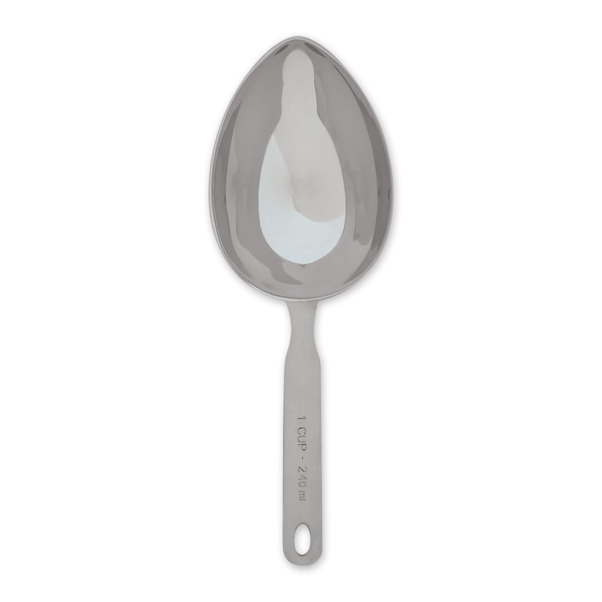 Rsvp Endurance Stainless Steel Oval 1 Cup Measuring Scoop