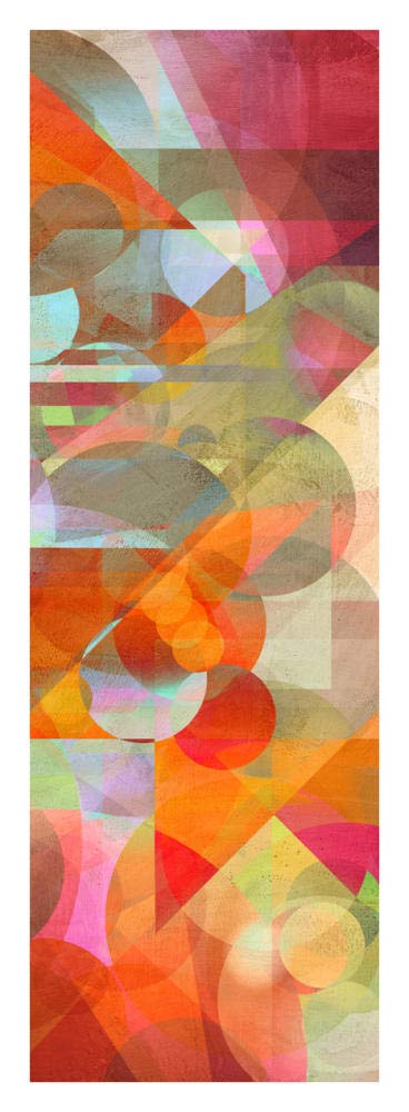 Colorfall II-Paper Art-14x38”