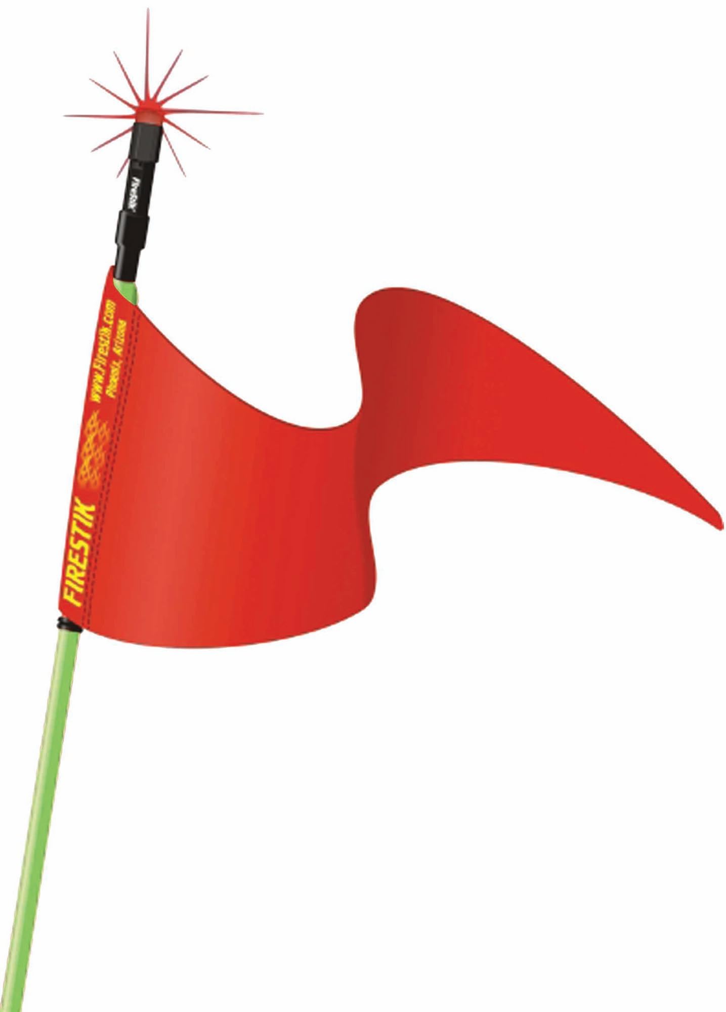 FIRESTIK - SR3-G 3 GREEN STROBE READY STIK WITH 3/8X24 THREADED BASE & SAFETY FLAG