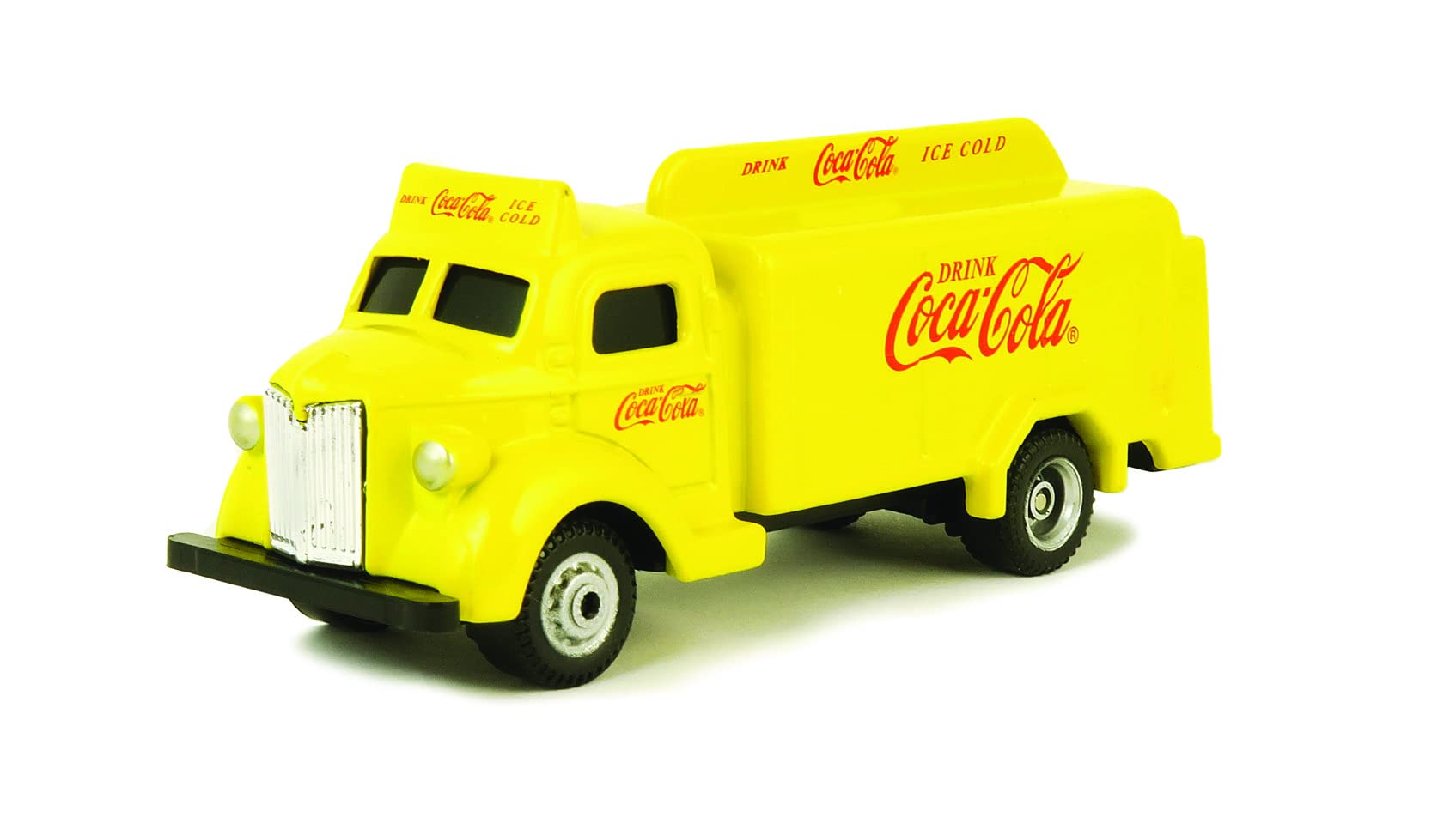 1947 Coca Cola Delivery Bottle Truck Yellow 1/87 Diecast Model by Motorcity Classics