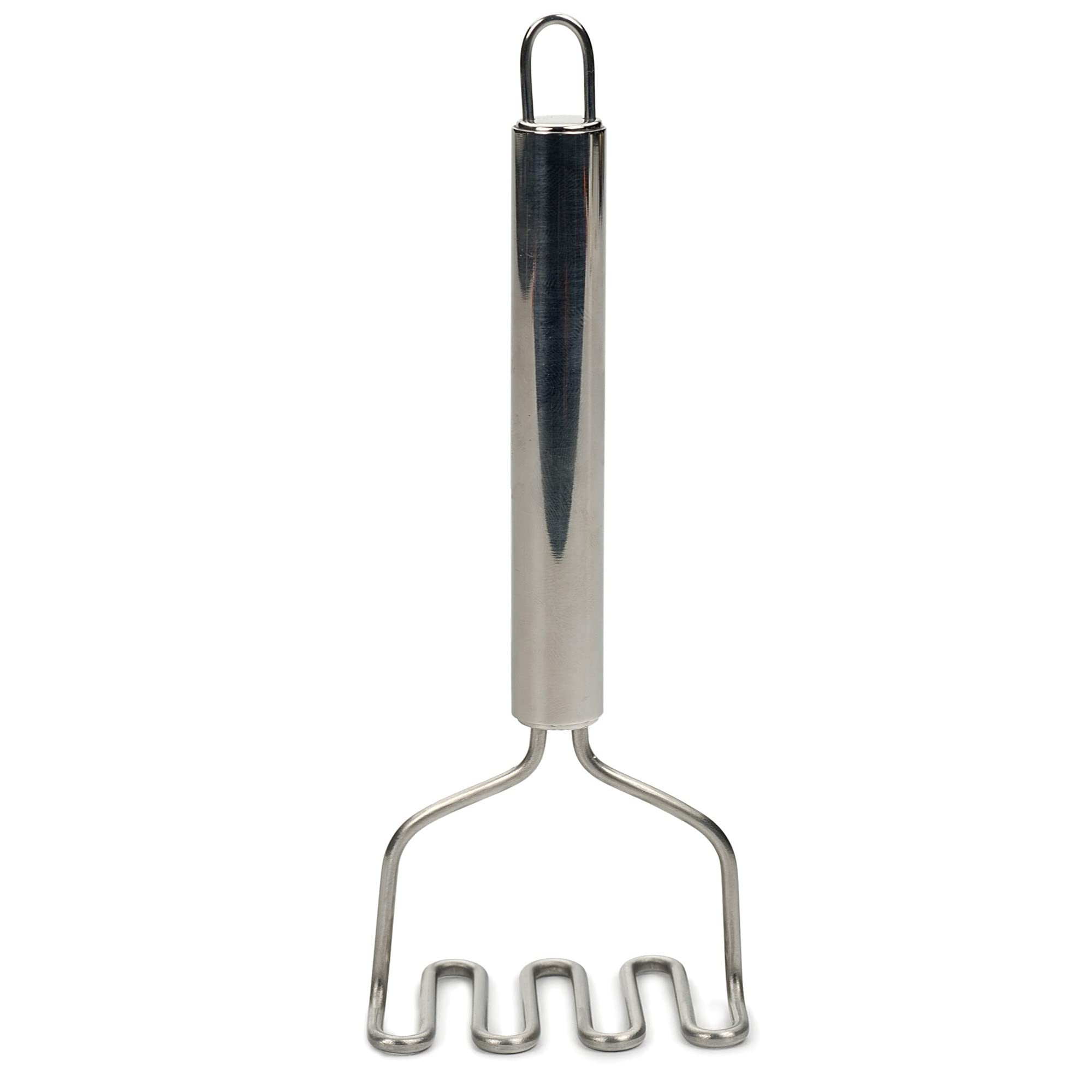 Rsvp International Endurance Kitchen Tool Collection Handheld Potato & Avocado Masher, Dishwasher Safe, 7X275, Stainless Steel