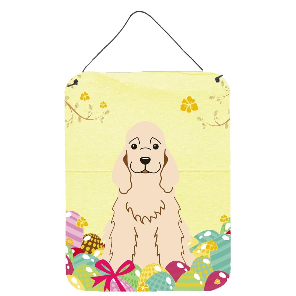 Easter Eggs Design with Dog Wall or Door Hanging Prints