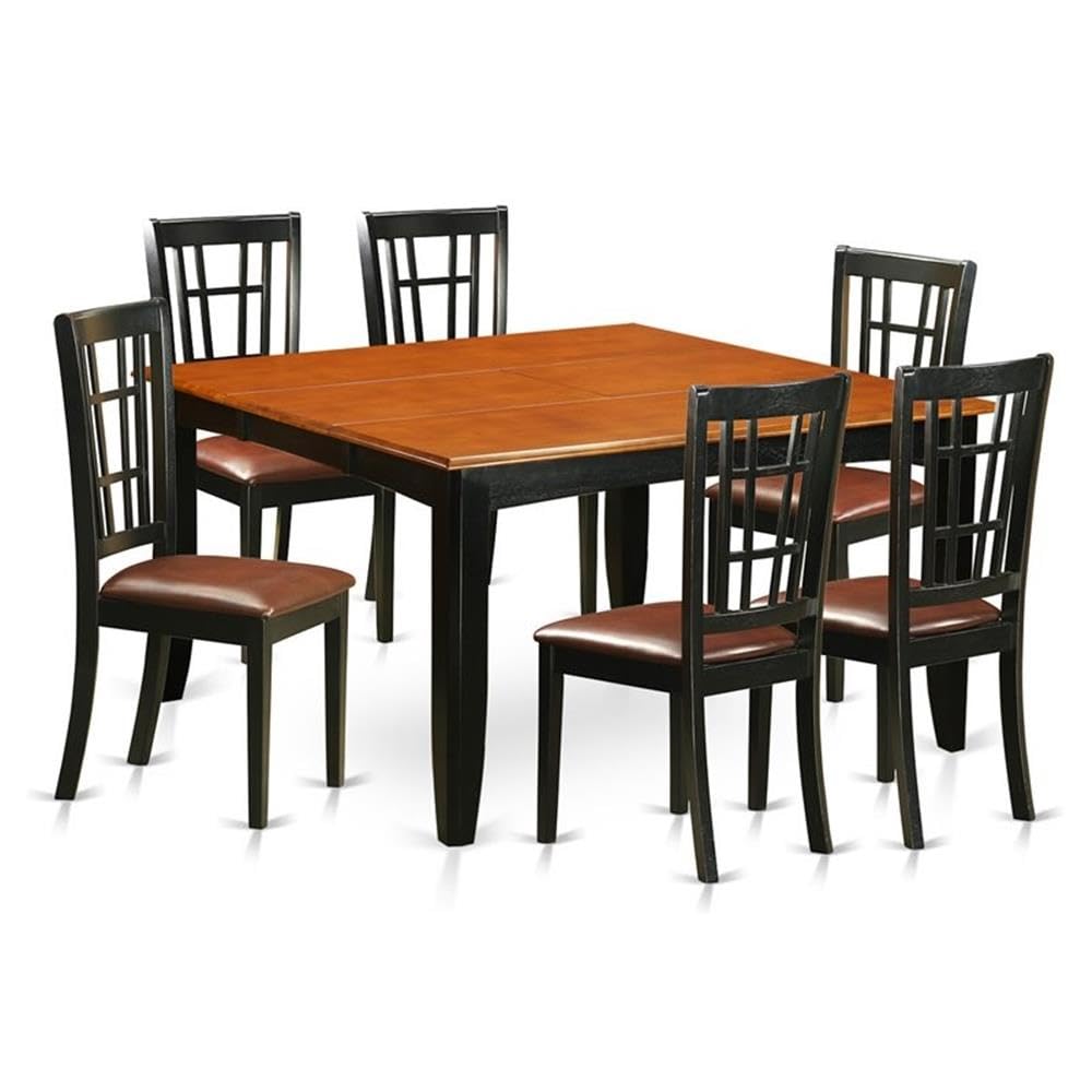 7  PC  Dining  room  set-Dining  Table  and  6  Wooden  Dining  Chairs