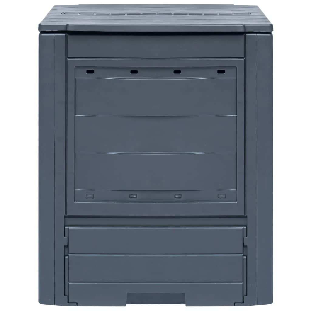 vidaXL Garden Composters 3 pcs Gray 23.6x23.6"x28.7" 206.1 gal"