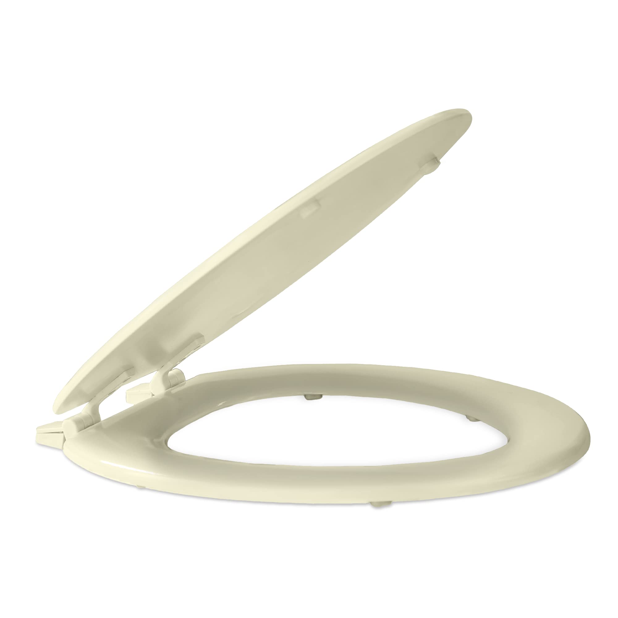 Fantasia 19 Inch Bone Elongated Wood Toilet Seat