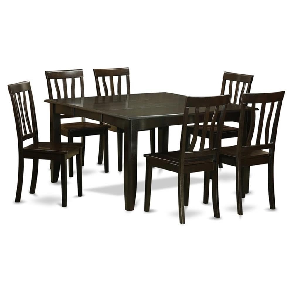 7  Pc  Dining  room  set-Dinette  Table  with  Leaf  and  6  Dinette  Chairs.