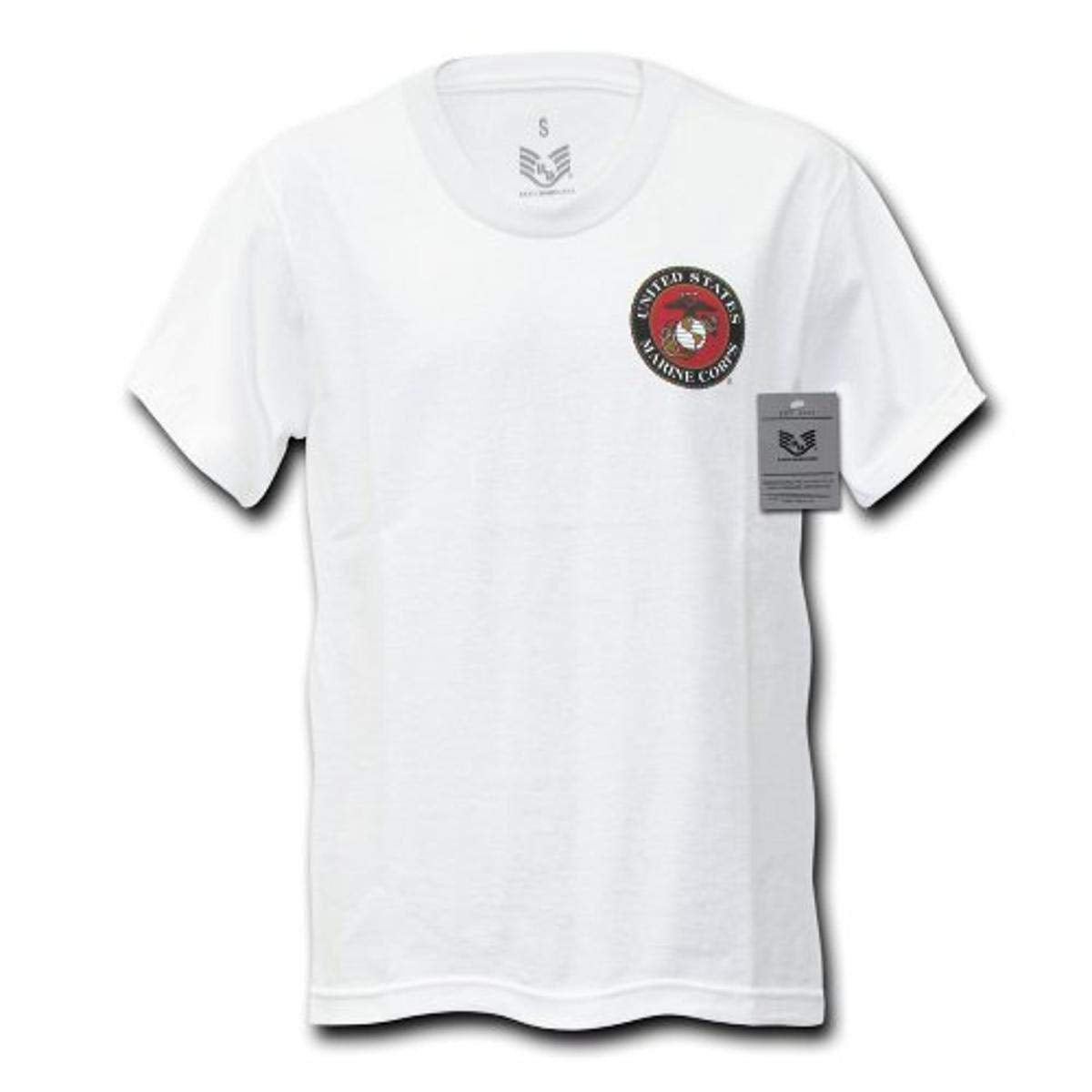 Basic Military Ts, Marines Emb. White, S